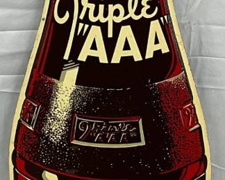 AAA Root Beer Bottle Die Cut Sign, 12 1/2 x 44 1/2