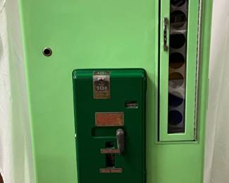 1950s Dr Pepper Selectivend S-96 Vending Machine in Light Green, Works!
