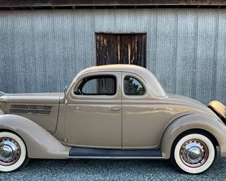 1936 Ford 5-Window Coupe w/Flat Head V8 and Rear Mounted Spare
