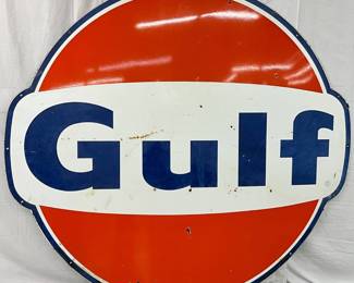 SS Porc. Gulf ‘Dog Ear’ Sign, 6 Feet