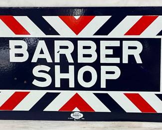 DSP Barber Shop Flange Sign by William Marvy Co., 24 x 12 in.