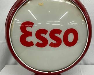Esso Metal Framed Pump Globe, 19 Inches