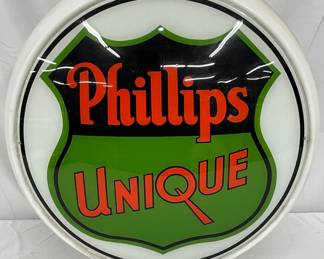 Phillips Unique Milk Glass Wide Body Globe, 16 Inches