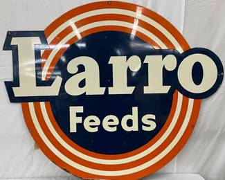 Larro Feeds SS Metal Sign, 47in x 39in