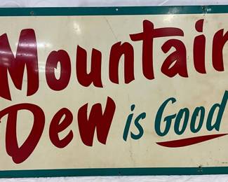 1963 Mountain Dew SS Metal Sign, 30in x 18in