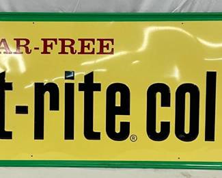 Emb. Diet Rite Cola Sugar-Free Sign, 54×18