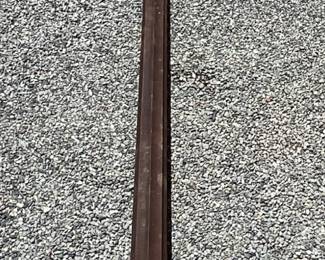 Fluted Sign Pole with Flanged Base and Welded Attachments