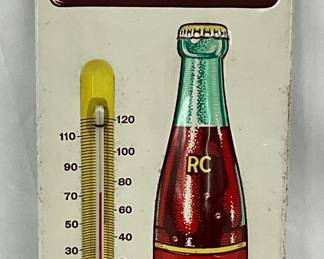 Emb Metal Royal Crown Cola Thermometer, 6in x 13in