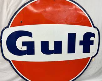 Gulf Oil Dog Ear Sign, 6-Foot Diameter