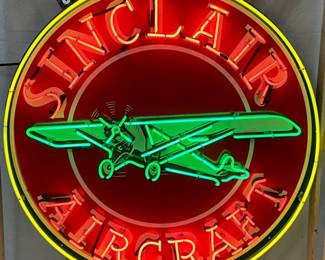 Sinclair Aircraft Neon Sign, 48in., Contemporary