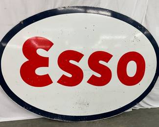 DS Porc. Esso Sign Measuring 59 x 88 Inches