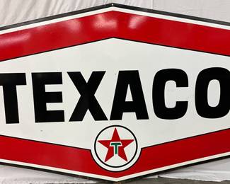 Texaco DS Porc. Sign, 86 in. x 54 in.