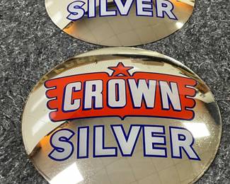 Two Original Crown Silver Globe Lenses