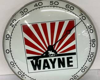 12in Wayne Thermometer by Pam Clock Co.