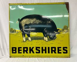Nice Berkshire Pig DS Metal Sign, 48 x 44 Inches