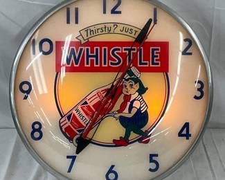 Whistle Soda Wall Clock, 15 inches