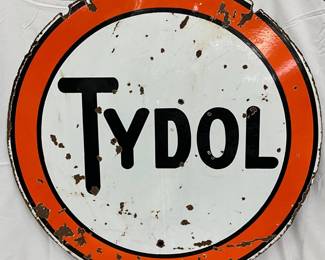 DS Porc. Tydol Sign, 42-Inch Diameter