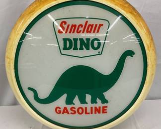 Sinclair Dino Gasoline Plastic Pump Globe, 16 inch