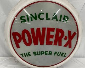 Sinclair Power-X Gas Pump Globe with Plastic Body, 13 inches