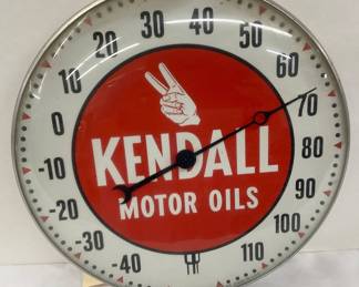 1962 12in Kendall Thermometer by Pam Clock Co.
