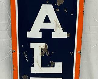 SSP Vertical Yale Tires Sign by Baltimore Enamel, 200 Fifth Ave, NY