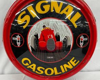 Signal Gasoline Metal Contemporary Globe Graphic Design, 19in Body