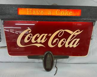 Coca-Cola Light-Up Sign, ‘Have a Coke,’ 19 1/2×12 1/2 Inches