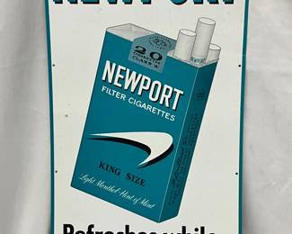 Newport Metal Sign w/Pack Graphics, 11in x 19in