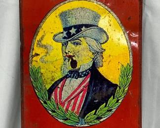 ‘This Place is Bugged’ Tin Sign w/Uncle Sam, 8in x 19in