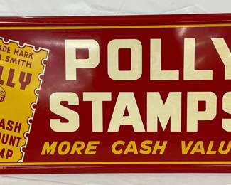 Polly Stamps Self-Framed Metal Sign, 36in x 18in
