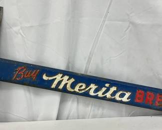 Emb. Merita Bread Metal Door Push, 30in x 15in