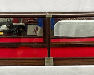 Oak Countertop Display Case by Atlanta Show Case Co., 68in x 26in x 17in