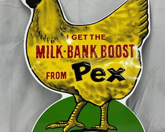 Emb. Pex ‘Milk-Bank Boost’ Sign by Kraft, 14in x 19in