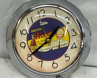 Hires Clock with Chrome Frame, 7in