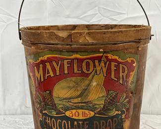 30lb. Mayflower Chocolate Drops Early CB Bucket, 12×12 in.