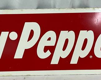 Dr. Pepper SS Metal Sign, 20in x 7in