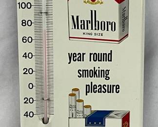 Marlboro and Philip Morris Cigarette Thermometer, 6×14