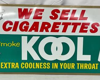 Kool Cigarettes Sign w/Penguin Graphic, 30×12