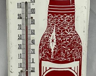 Big Red Beverage Metal Thermometer, 6×16 Inches