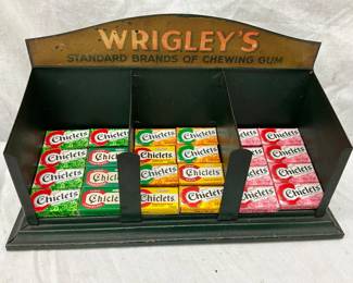 Wrigley’s Standard Brands Metal Chewing Gum Counter Display, 10 1/2 x 6″
