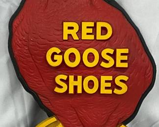 ‘Red Goose Shoes’ Lexan Easel Back Store Display, 10×18 Inches