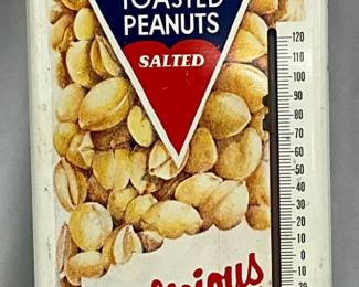 Tom’s Toasted Peanuts Metal Thermometer, 6in x 16in