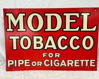 ‘Model Tobacco’, Metal Sgin  19in x 13in