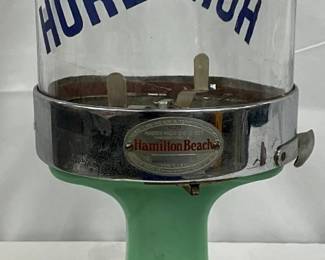 Hamilton Beach No. 20 Porcelain Malt Mixer with Glass Container, 8 x 18 Inches