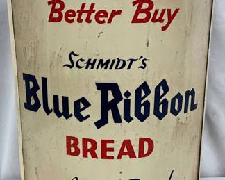 Schmidt’s Blue Ribbon Bread Metal Sign, 13×16