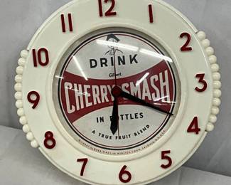 Charry Smash Lexan Clock, 8in.