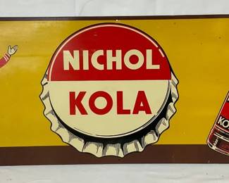 Nichol Kola Tin Sign, 30in x 12in