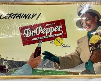 Dr Pepper Cardboard Sign, 25×15 Inches