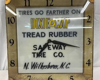 Dixie Cap Clock with Glass Face, 16 inches