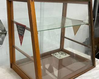 Tom’s Peanuts Glass Display Case, 17x 12
